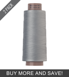 Ash (9140-2791) - Silk Finish Cotton 40wt - 1600 Yards (2 Pack)