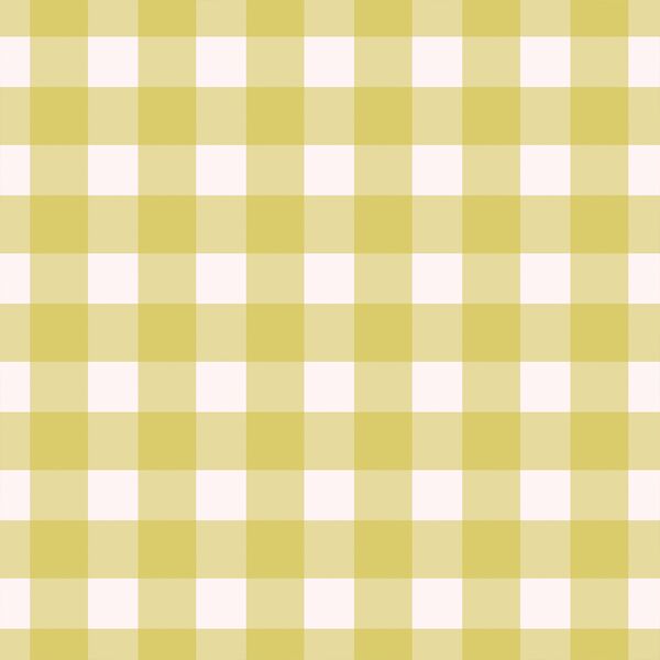 Village Gingham in Citron Yellow