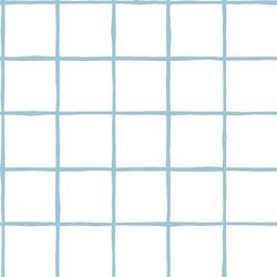 Windowpane in Bluebell on White