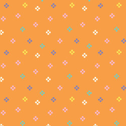 Cosmic Confetti in Orange