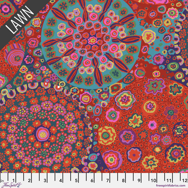 Millefiore Lawn in Red