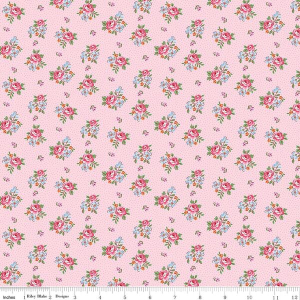 Scattered Floral in Pink