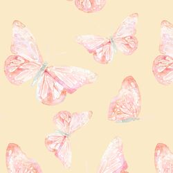 Floating Butterfly in Peach