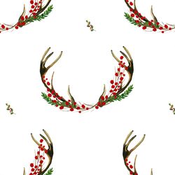 Holiday Horns in White
