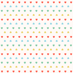 Valentine's Hearts in Cutie Rainbow
