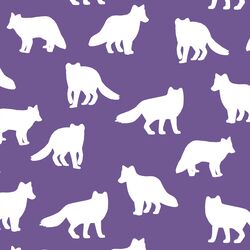 Fox Silhouette in Ultra Violet