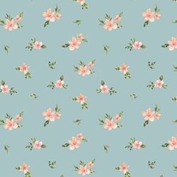 Petite Floral in Light Blue