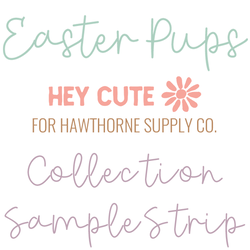 Easter Pups Sample Strip
