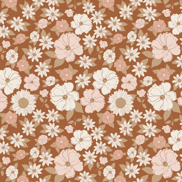 Small Flower Child in Boho Brown