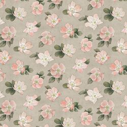 Large Briar Floral in Morning Dove