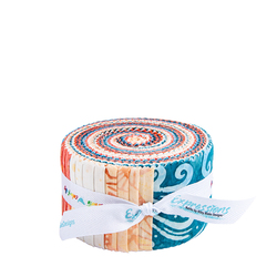 Expressions Batiks 2.5" Strip Roll in Sandy Beaches