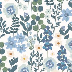 Blue Garden in Blooming