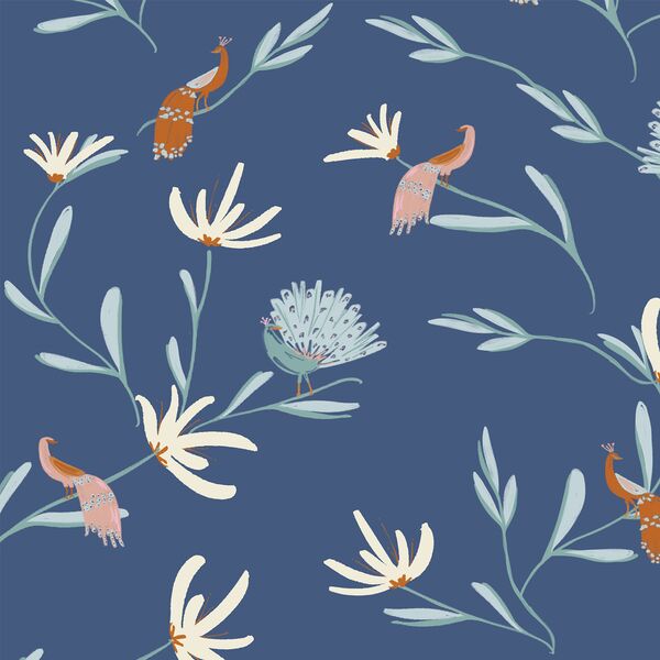 Chinoiserie in Porcelain Blue