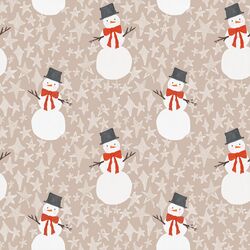 Festive Snowman in Latte