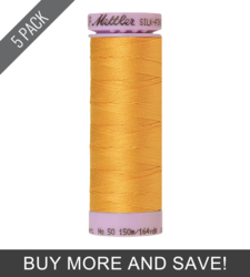 Marigold (9105-0161) - Silk Finish Cotton 50wt - 164 Yards (5 Pack)