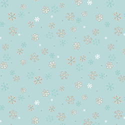 Snowflakes in Teal