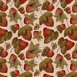 Large Strawberry Harvest in Dusty Pink