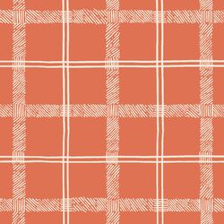 Textured Tartan in Lipstick Red