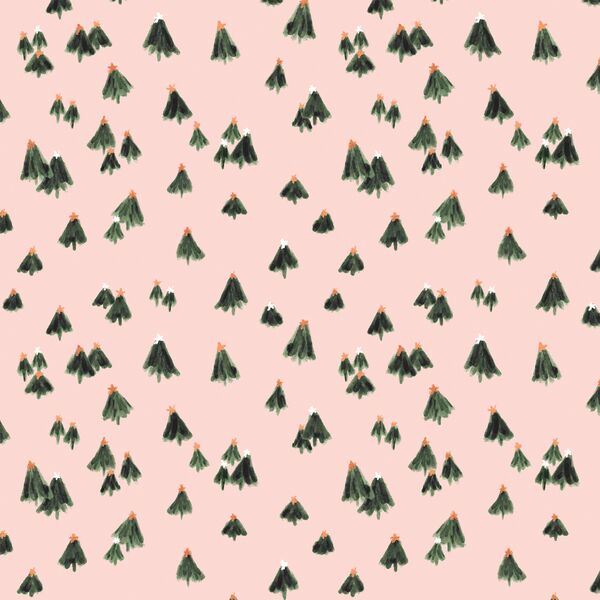 Tiny Christmas Trees in Pink