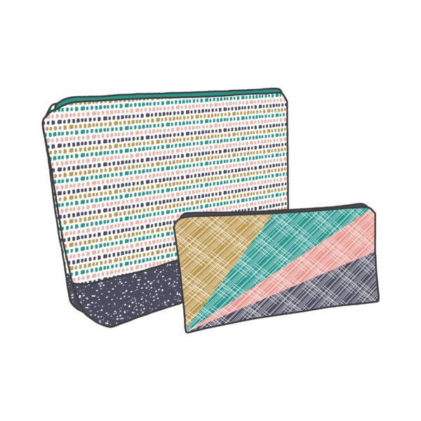 Zip Pouches Panel in Summer