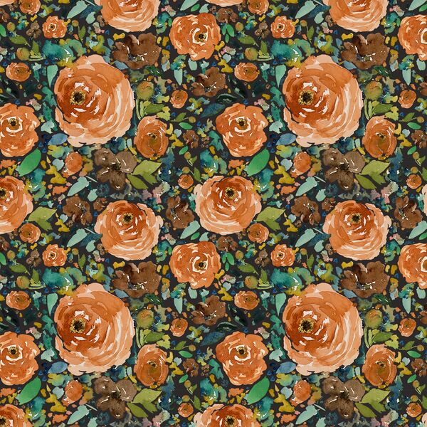 Small Copper Roses in Autumn Brown
