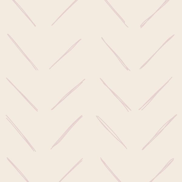 Large Chevron in Mauve Chalk on Egret