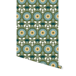 Sunflower in Forest Green
