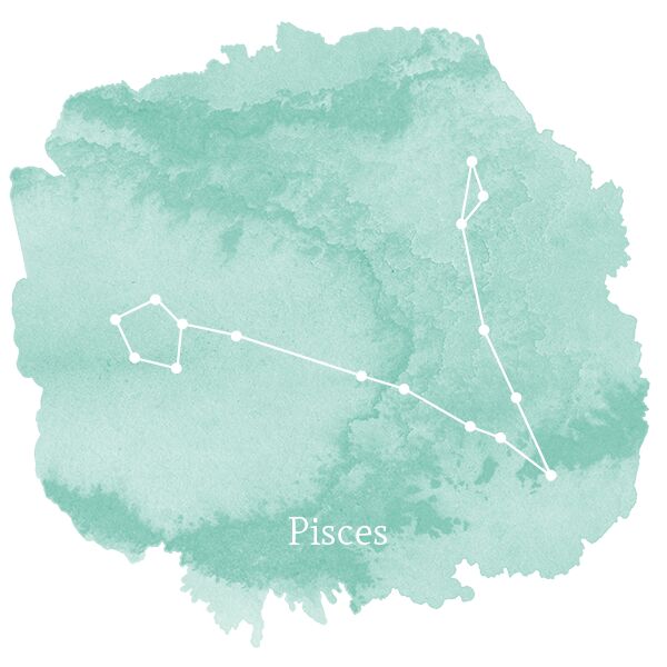 Pisces Sign Panel in Succulent