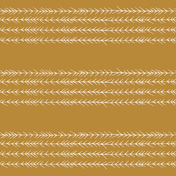 Pine Stripe in Dark Gold and Pale Pink