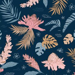 Island Flora in Deep Ocean