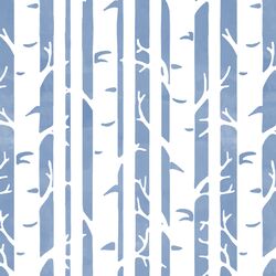 Birches in Cornflower