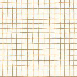 Pool Grid in Ochre on Cream