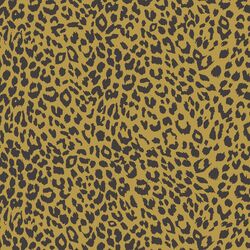 Leopard in Autumn Brown on Gold Glow