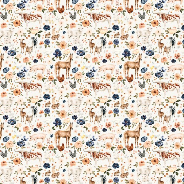 Little Meadow Farm Animals in Cream