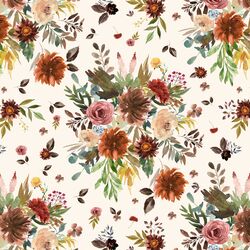 Fall Bouquet in Soft Ivory