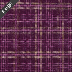 Crosshatch Plaid Flannel in Merlot
