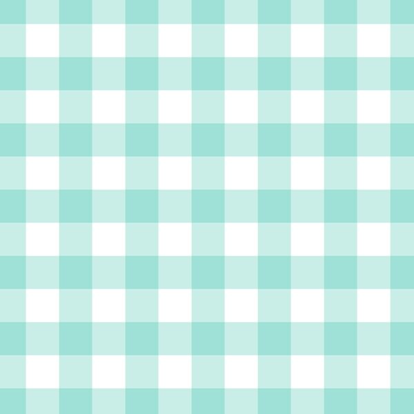 Gingham in Sea Breeze