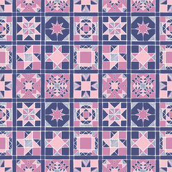 Quilt in Navy Blue