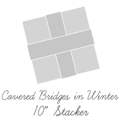 Covered Bridges in Winter 10" Square Pack
