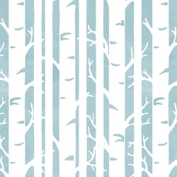Birches in Powder Blue