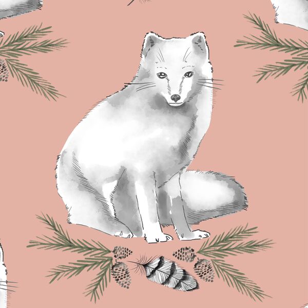 Arctic Fox in Quartz