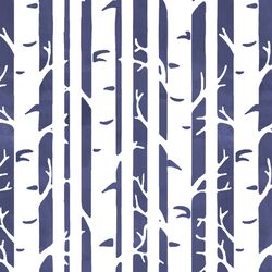 Birches in Indigo
