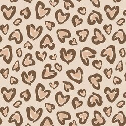 Large Wild Hearted in Latte Pearl and Mocha