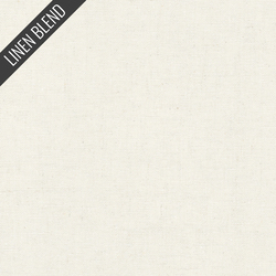 Linen Blend Solid in White Linen