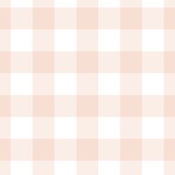 Large Gingham in Pale Peach