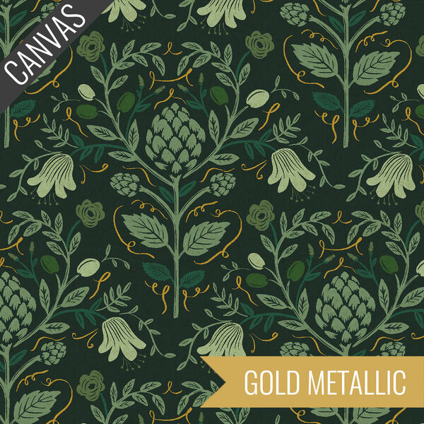 Artichoke Canvas in Hunter Metallic