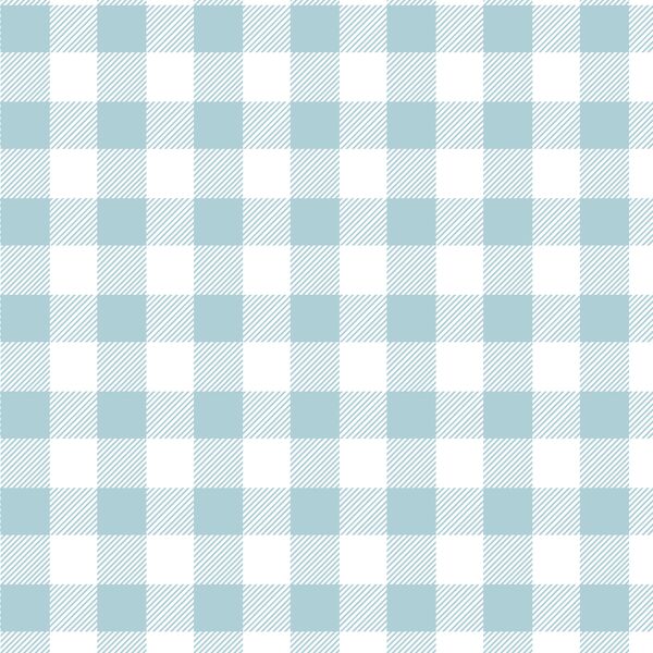 Medium Buffalo Plaid in Powder Blue