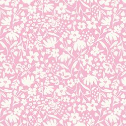 Spring Silhouette in Cream on Peony Pink