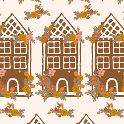 Floral Gingerbread House in Cloud