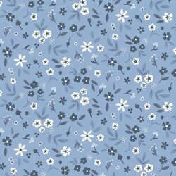 Holiday Floral in Forever Blue